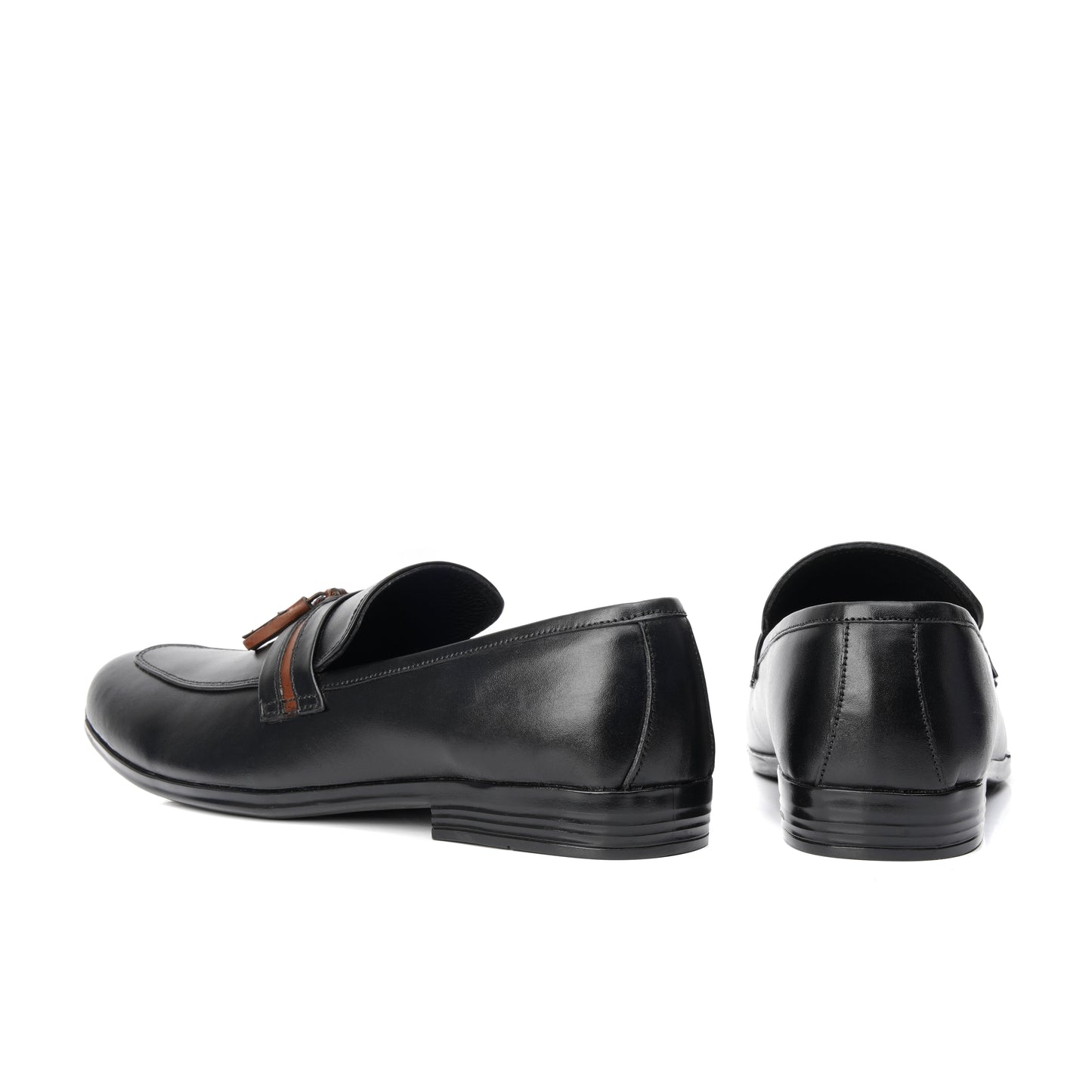 803-Black Royal Tassel loafer - DeVogue