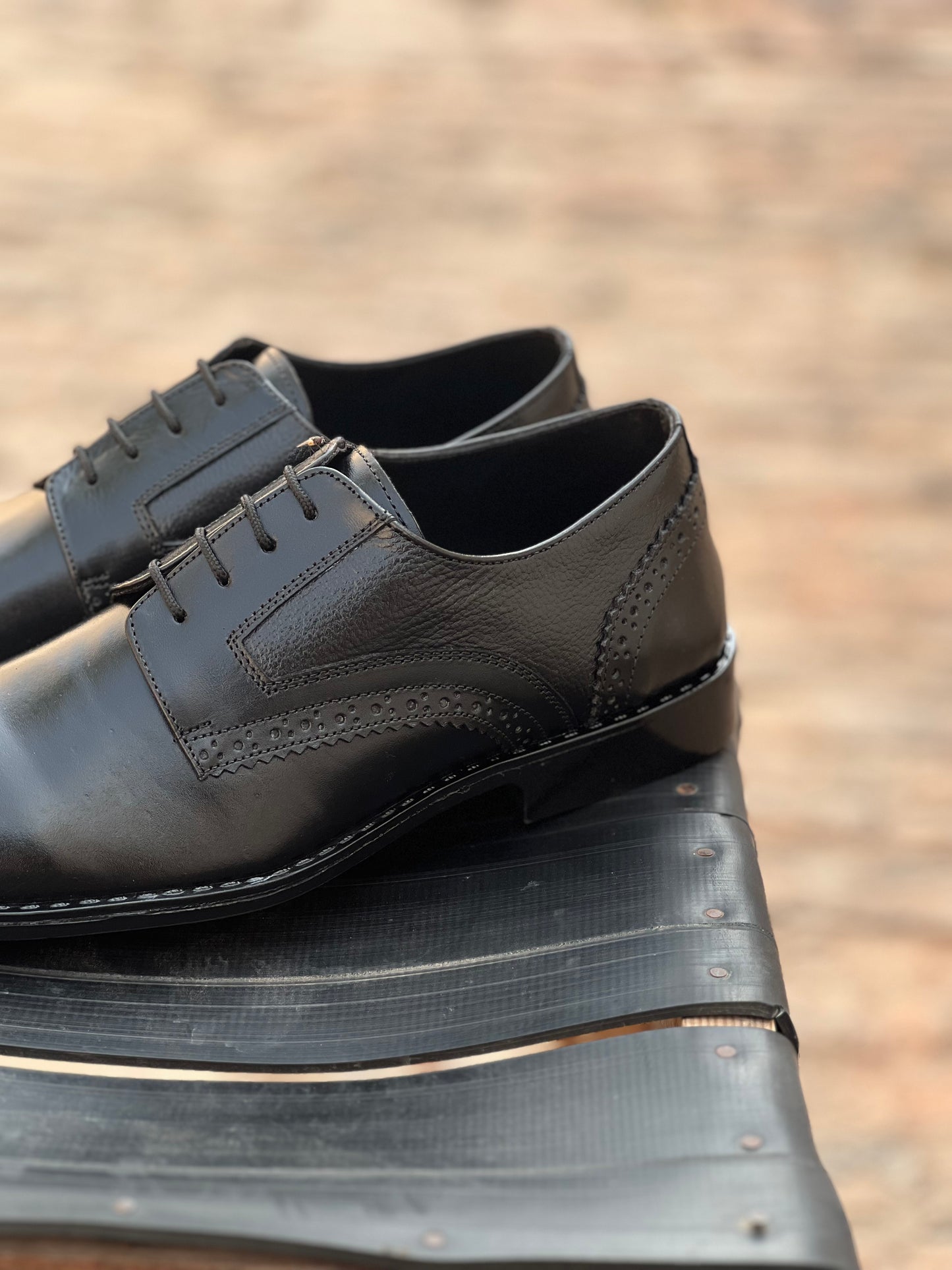 3006-Black Derby Soft Leather