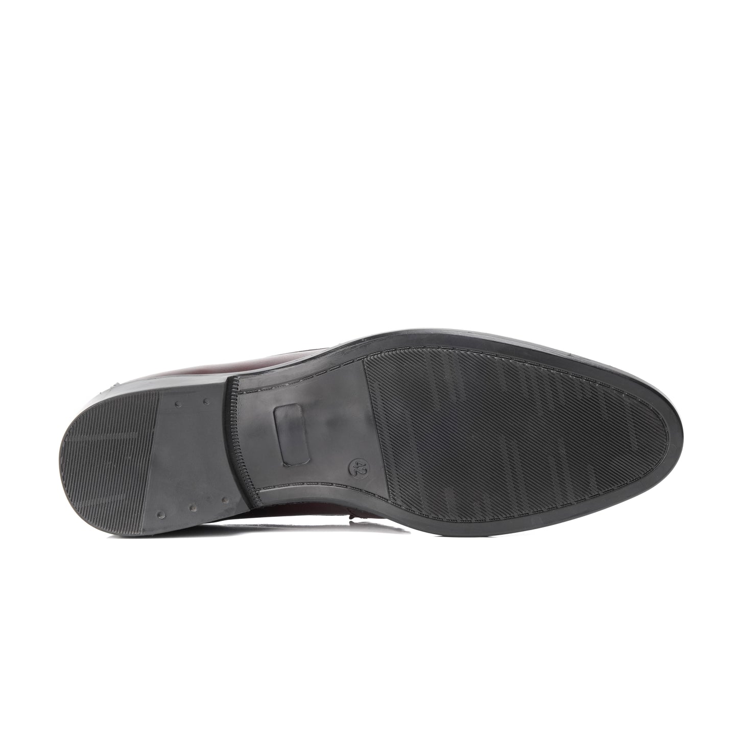 ST-05-Maroon Cow Leather Horse bit Formal Loafer Style In Rubber sole - DeVogue