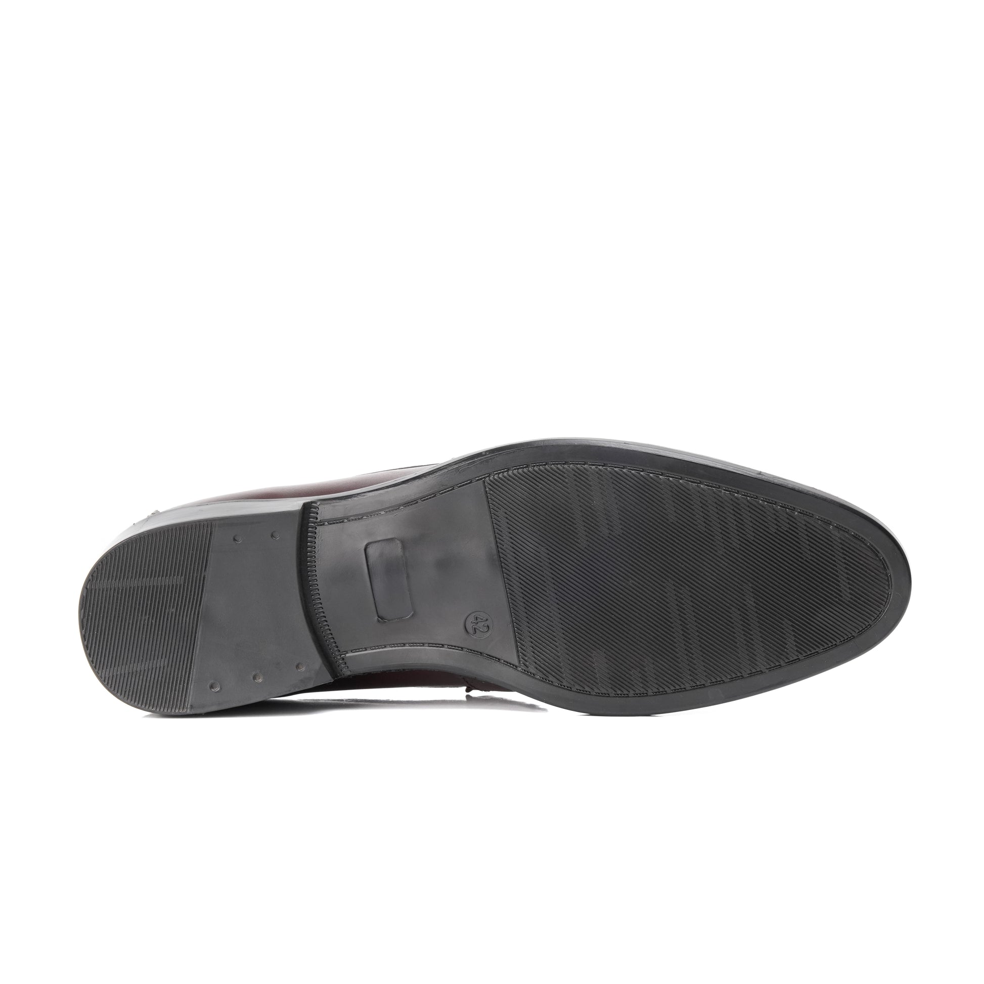 ST-05-Maroon Cow Leather Horse bit Formal Loafer Style In Rubber sole - DeVogue