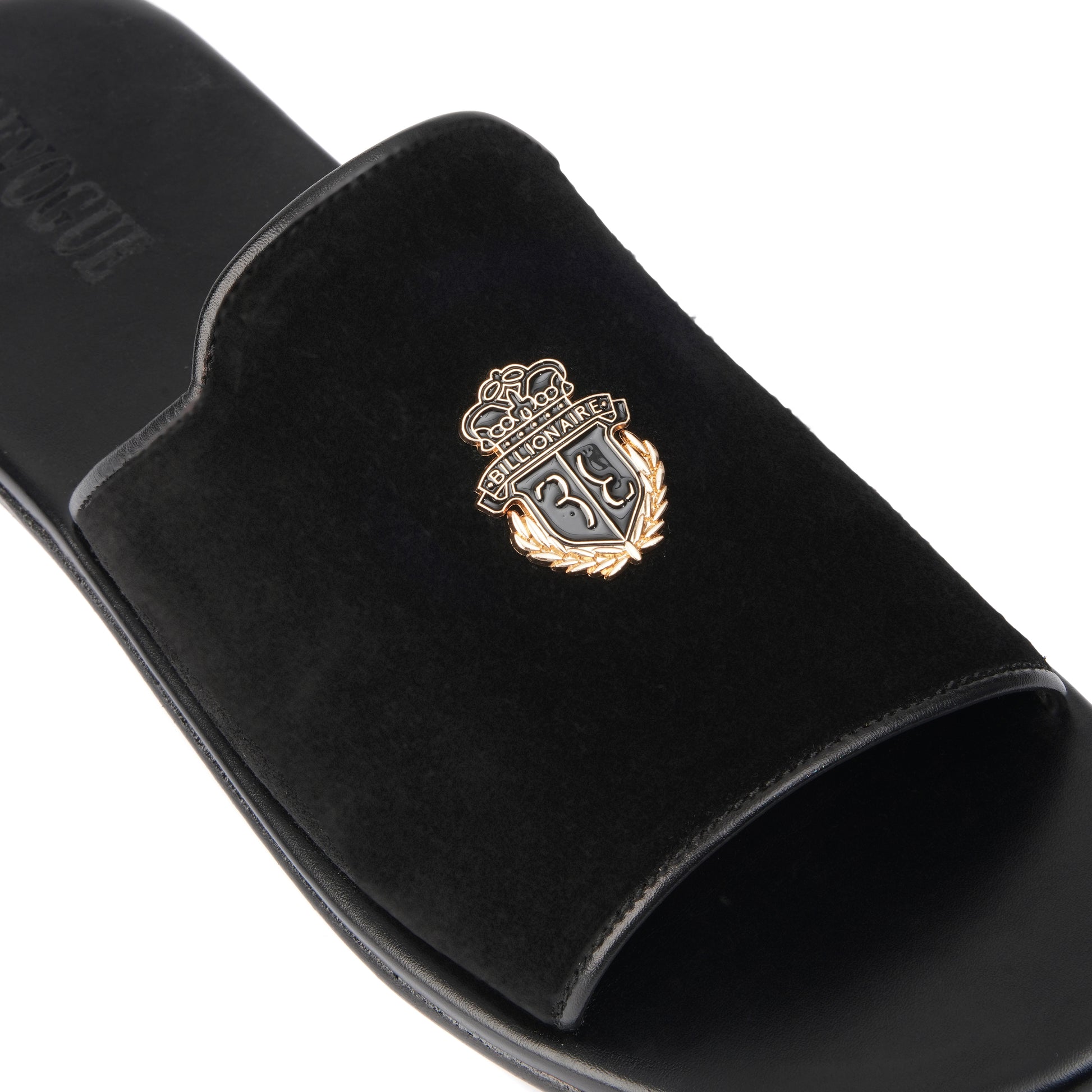 CT-01-Black Suede Chappal - DeVogue