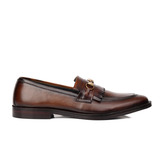 401-Shaded Cow Leather Semi Formal Horse Bit Style - DeVogue