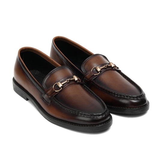 ST-08-Shaded loafers with Patina finish - DeVogue
