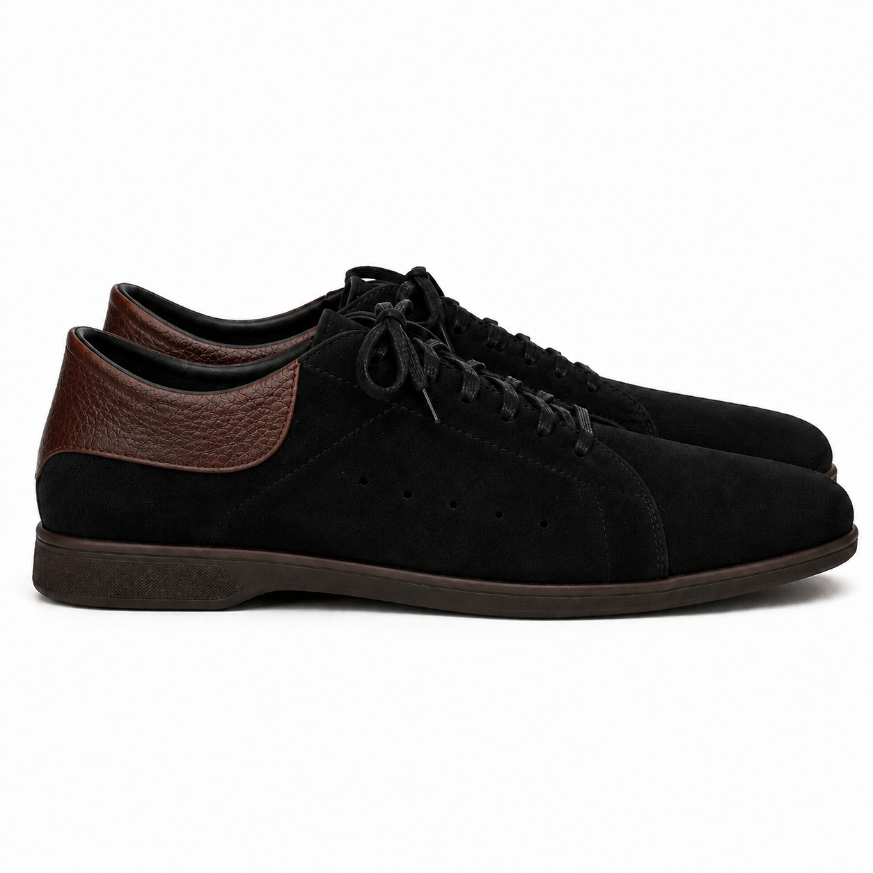 SK-01 Black Sneakers Casual with Rubber Sole