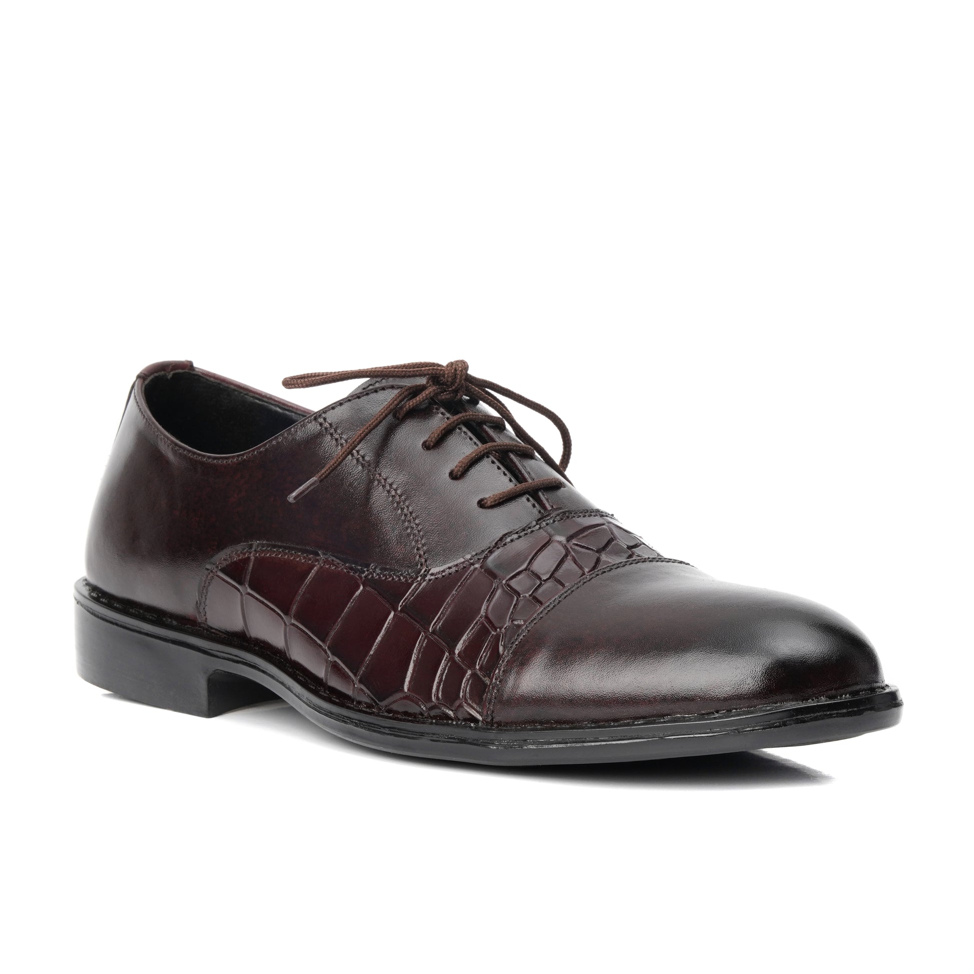 3007-Brown Oxford Soft Leather - DeVogue
