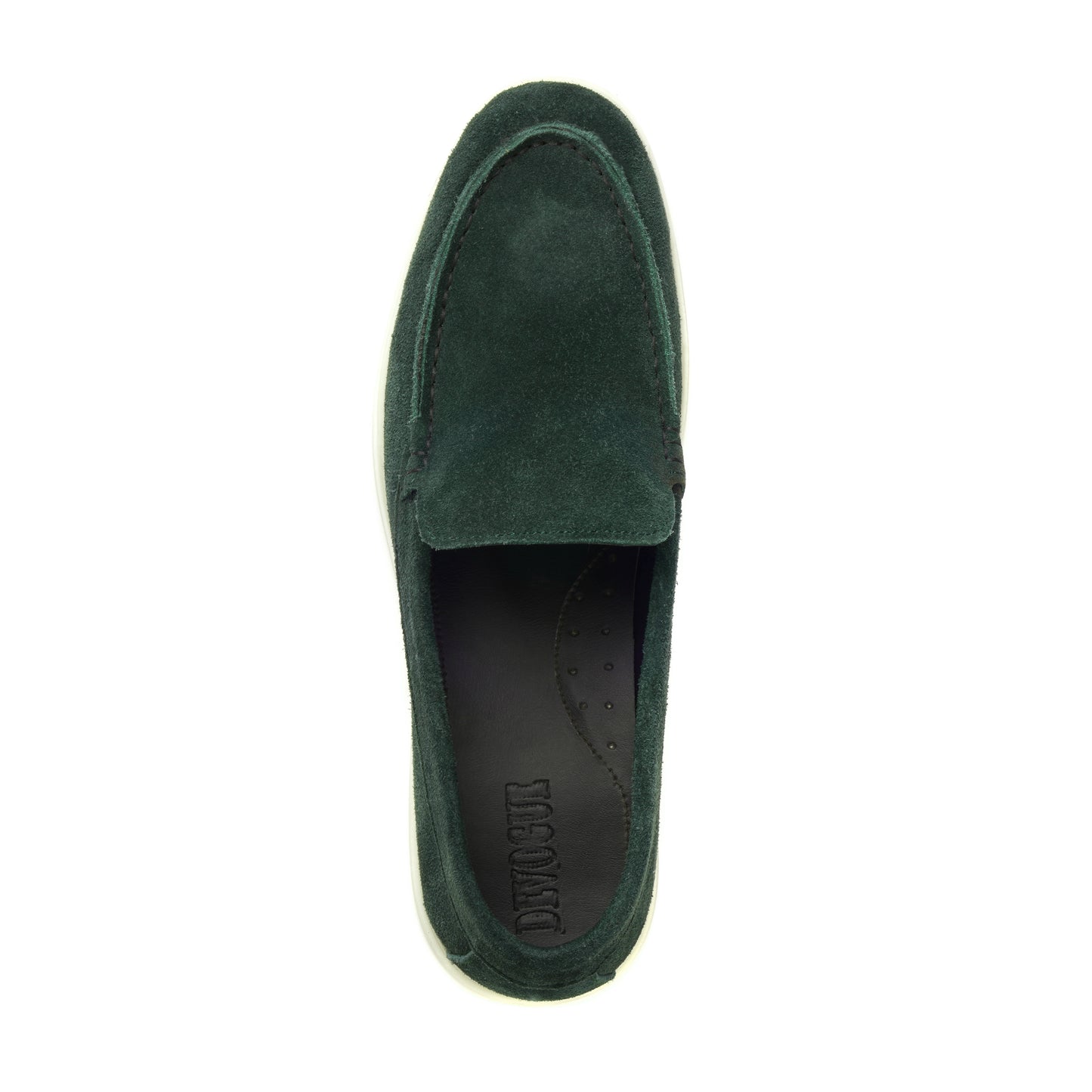 LP-01 Green loafers with white sole - DeVogue