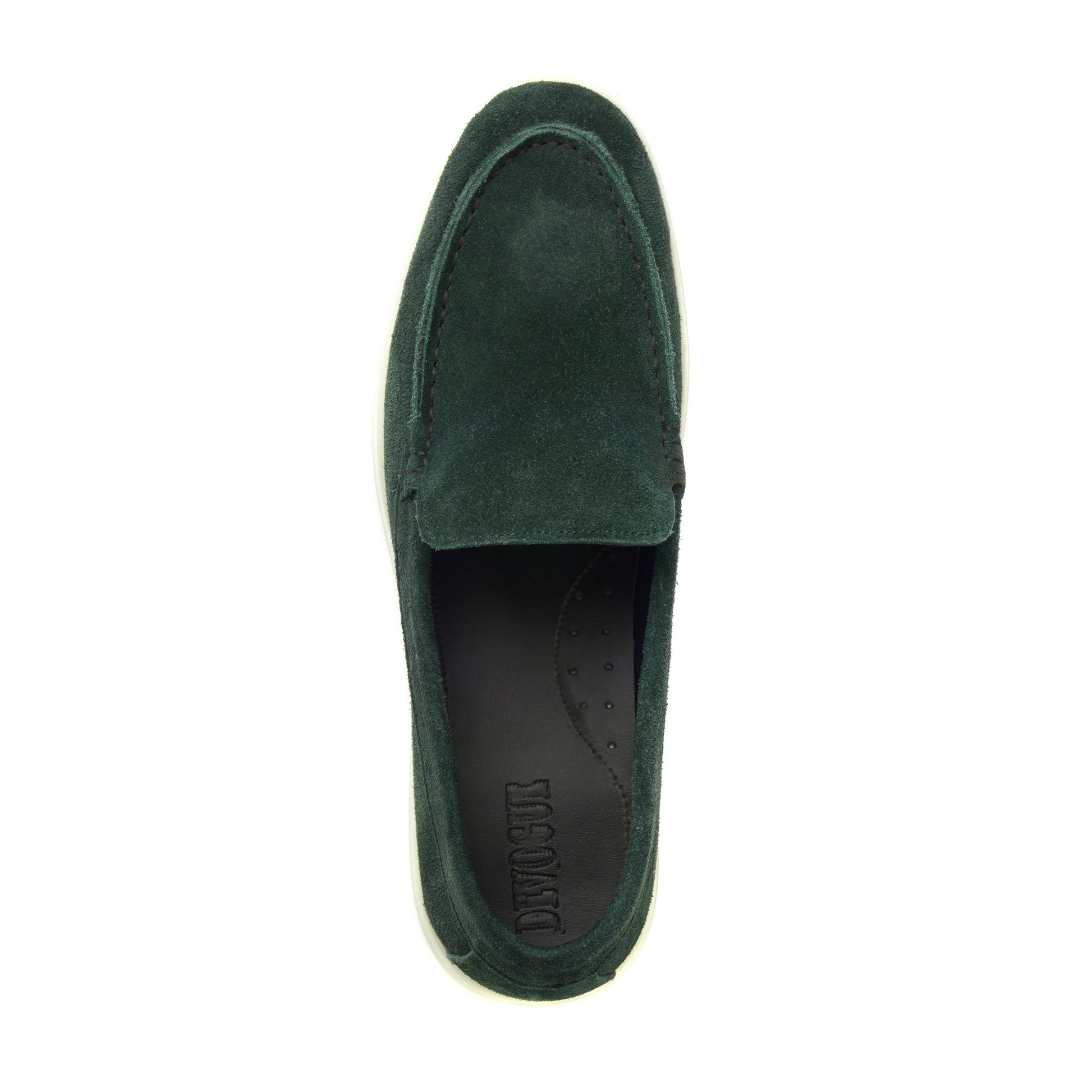 LP-01 Green loafers with white sole - DeVogue