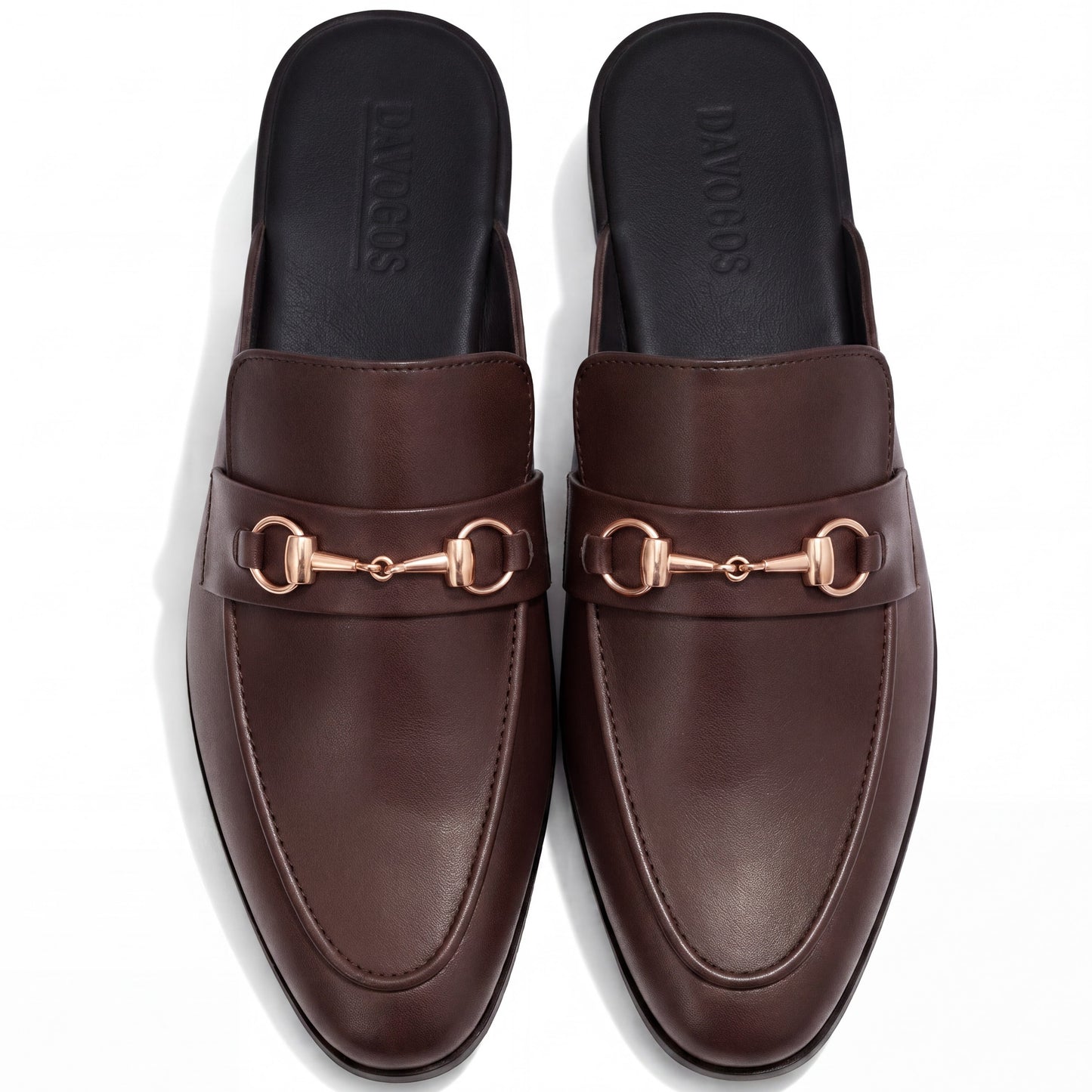 4044-Brown Mule style Pure Cow Leather Shoes
