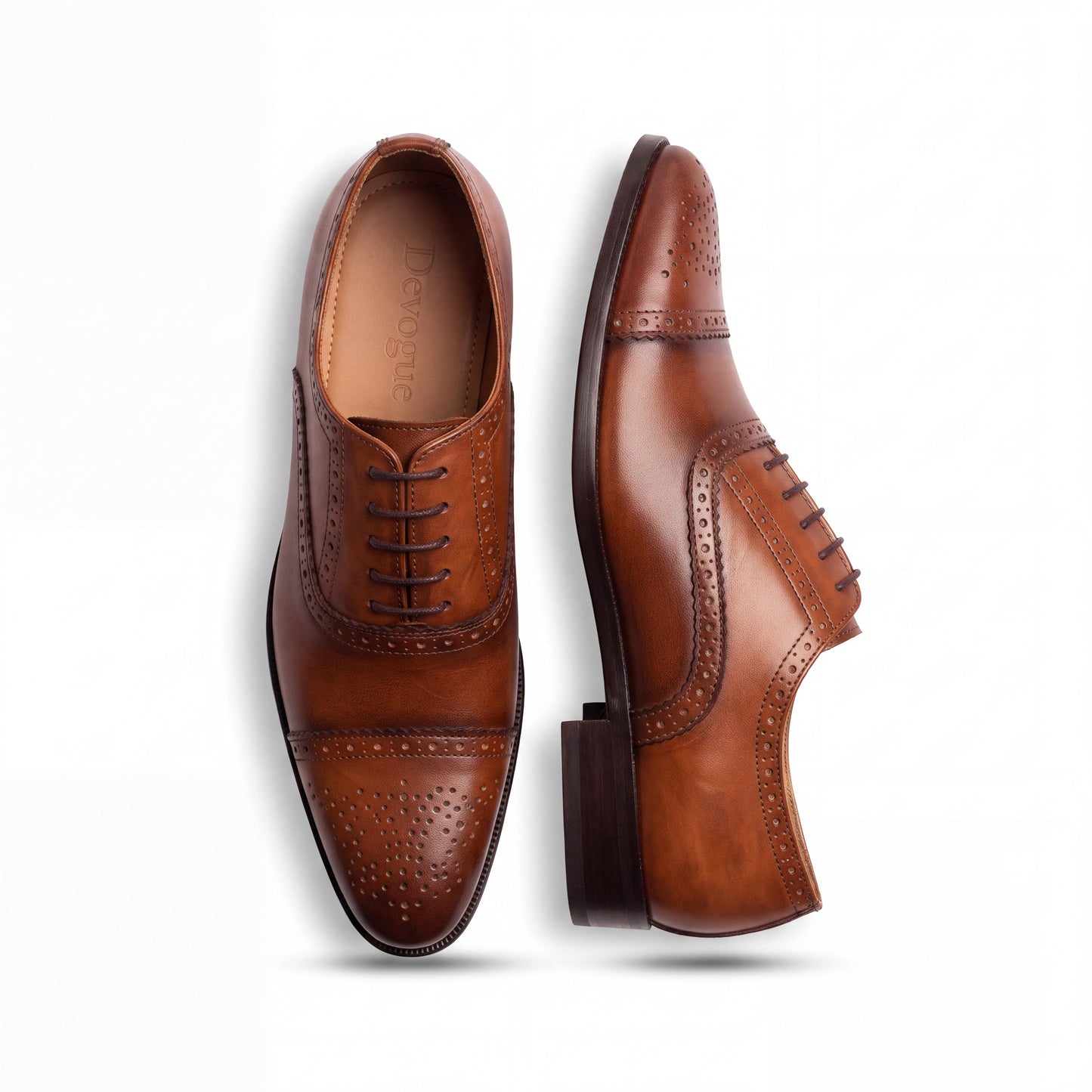 RO-1203 Royal Brown Brogue Oxford