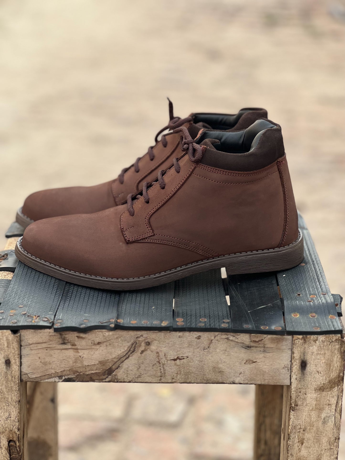 BT-01 High Ankle Boots in Oily Cow Leather