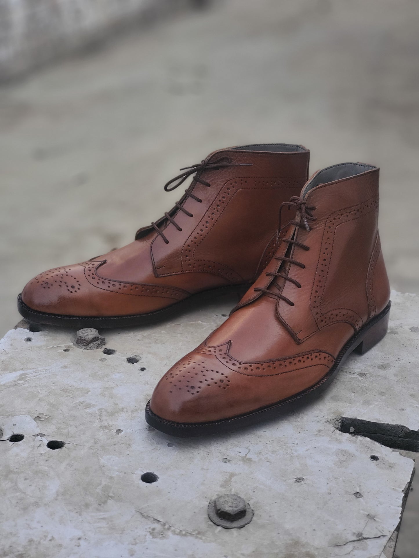 Royal High Ankle Brogue Laces Shoe - DeVogue