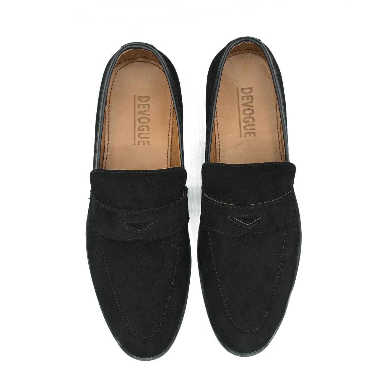 Loafers Black Suede Casual Shoes Buy Yours Curve Black Faux Suede