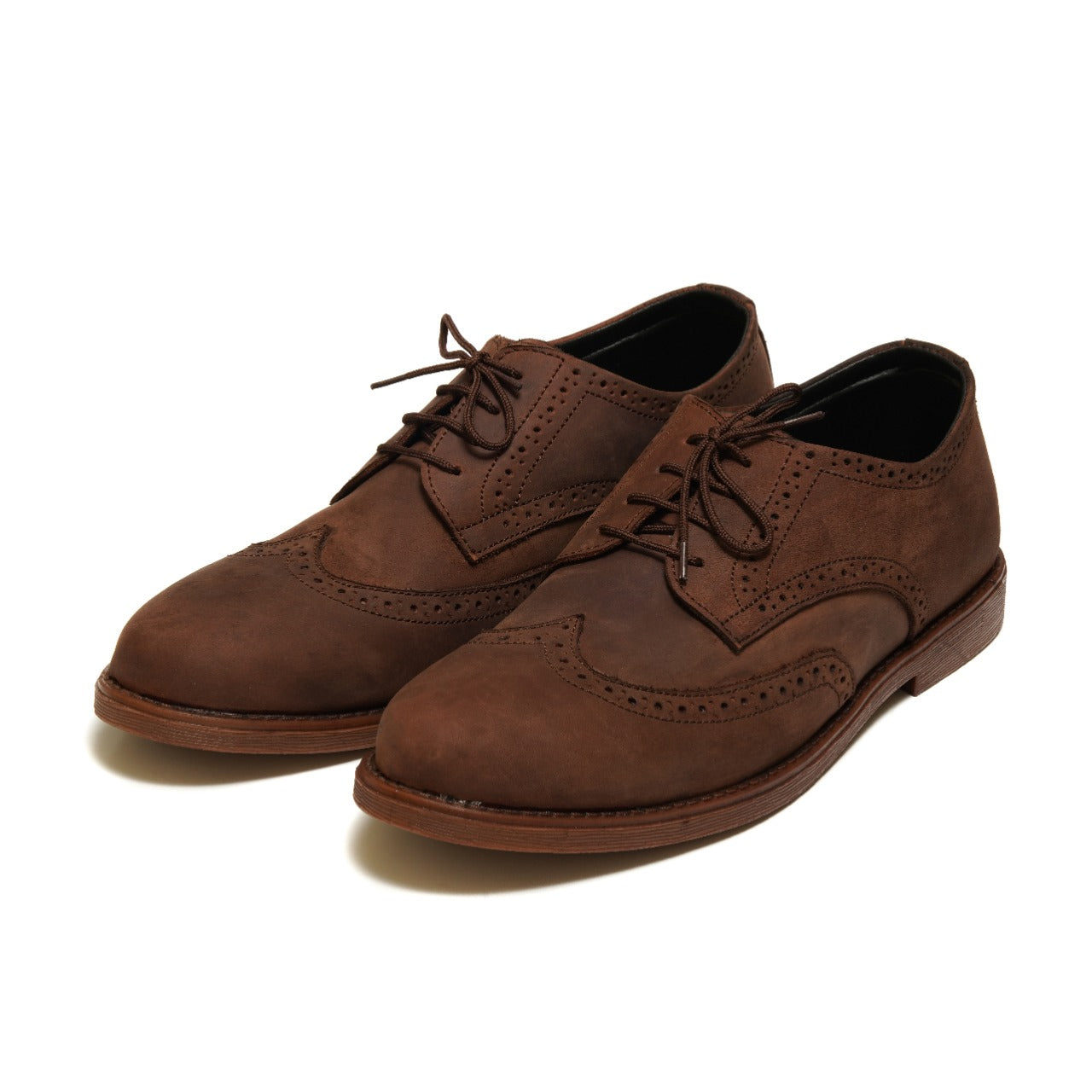 7058-Oily Brown Casual Suede Shoes
