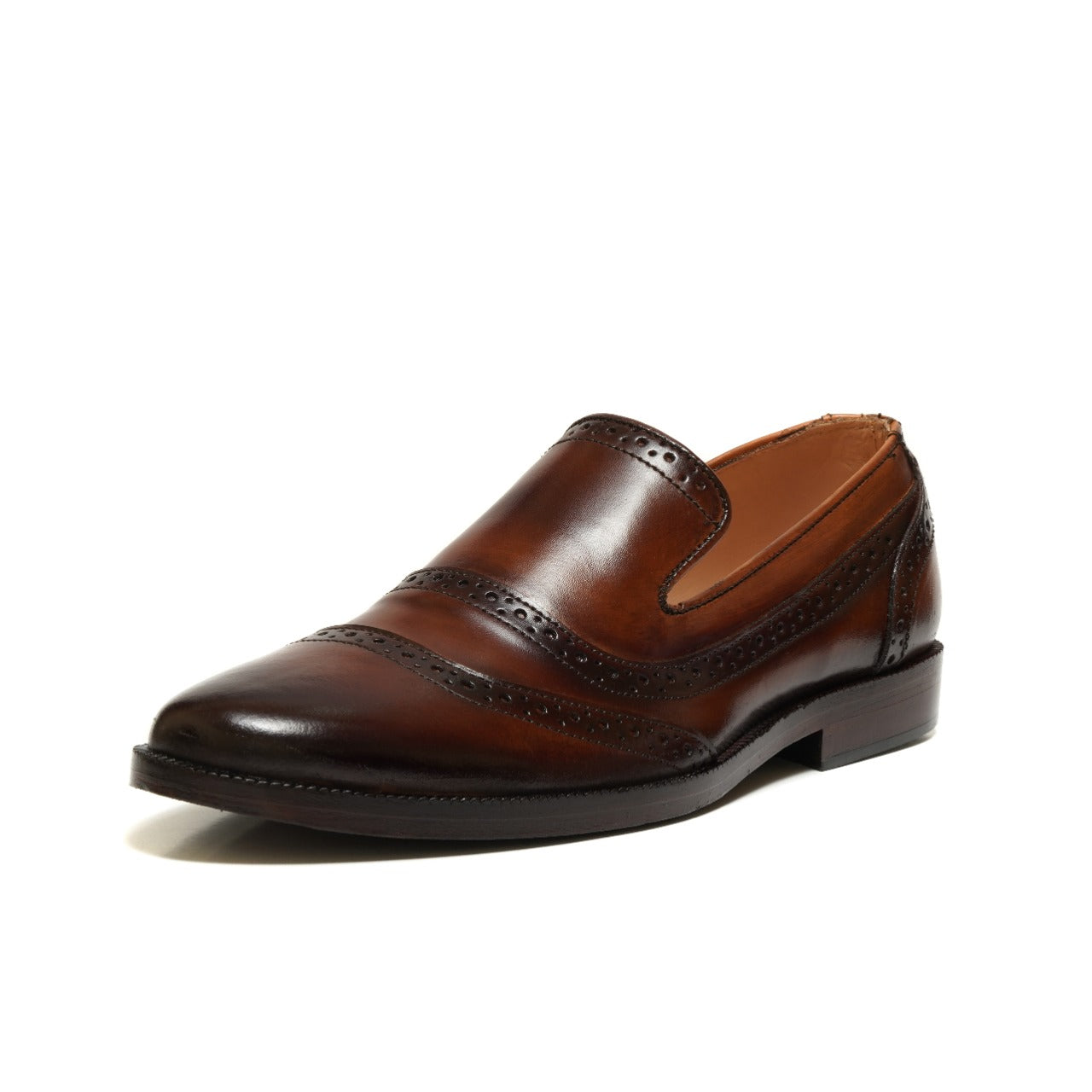 2016-Brown Cow Leather Chain Formal Style - DeVogue