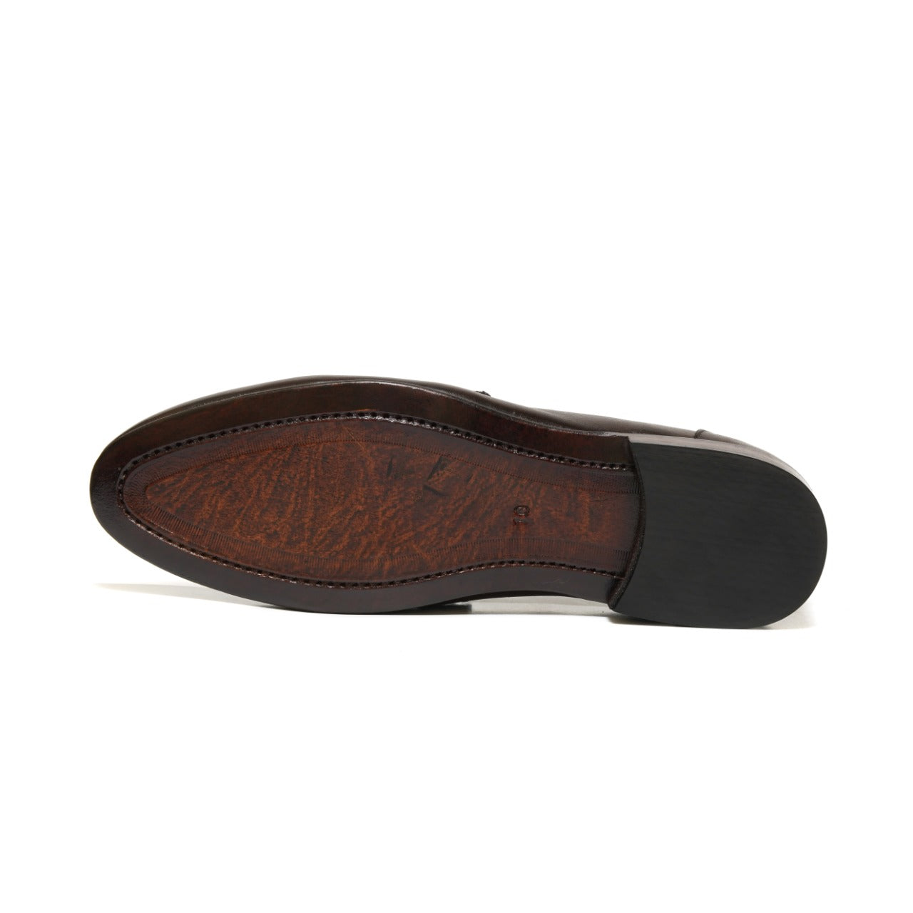 SKU:4023-Brown Cow Leather Formal Loafer Style - DeVogue