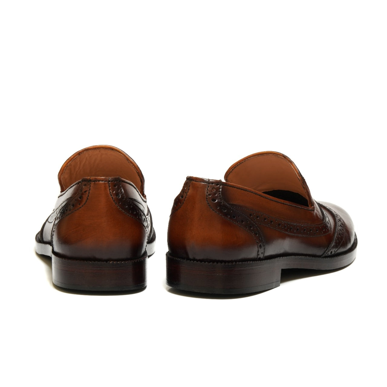 2016-Brown Cow Leather Chain Formal Style - DeVogue