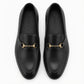 SKU:4001-Black Cow Leather Formal Loafer Style