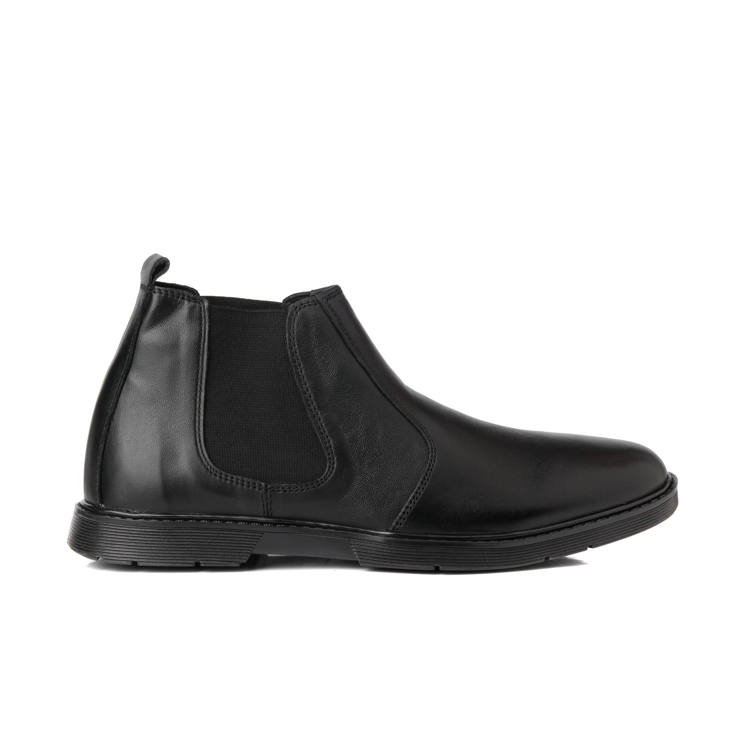 8017-Black Chelsea Boots