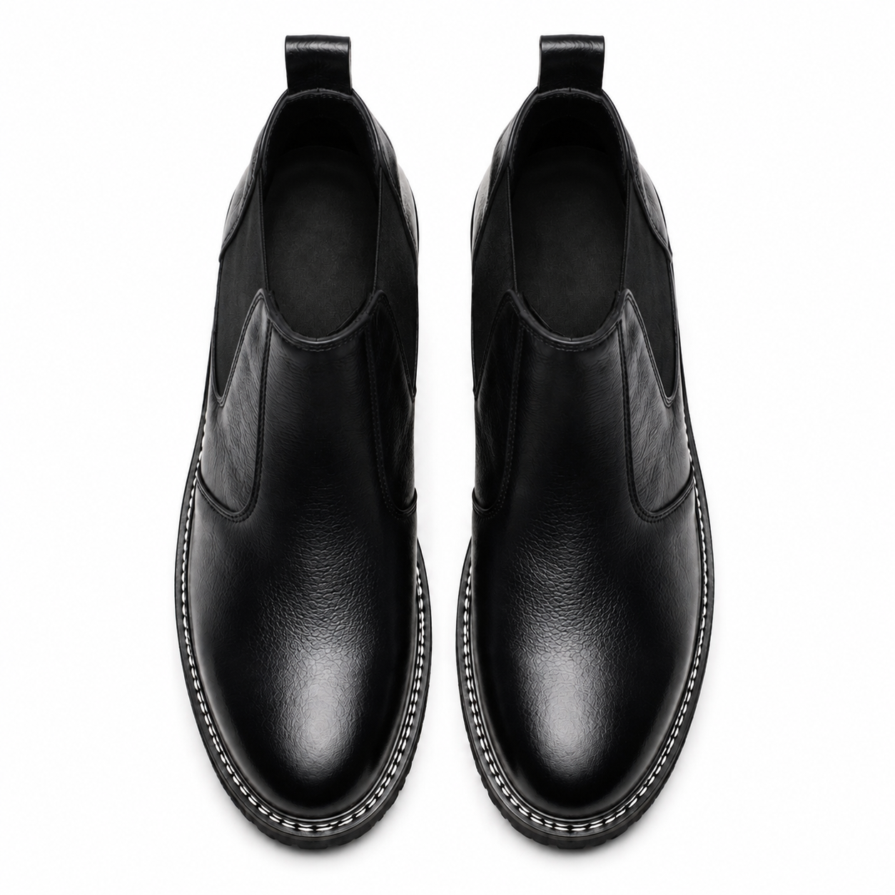 8019-Black Mild Chelsea Boots
