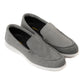 LP-01 Grey loafers with white sole - DeVogue
