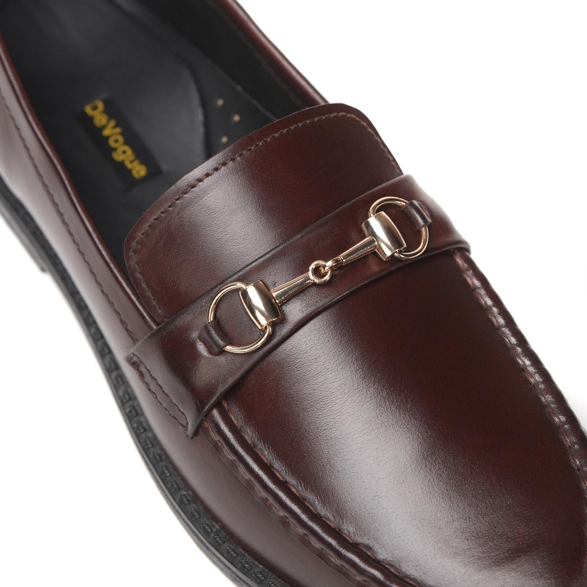 ST-08-Maroon loafers - DeVogue