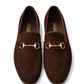 SKU:4050-Brown Suede Cow Leather Formal Loafer Style - DeVogue