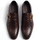 2011-S Brown Snake Embossed Cow Leather Formal