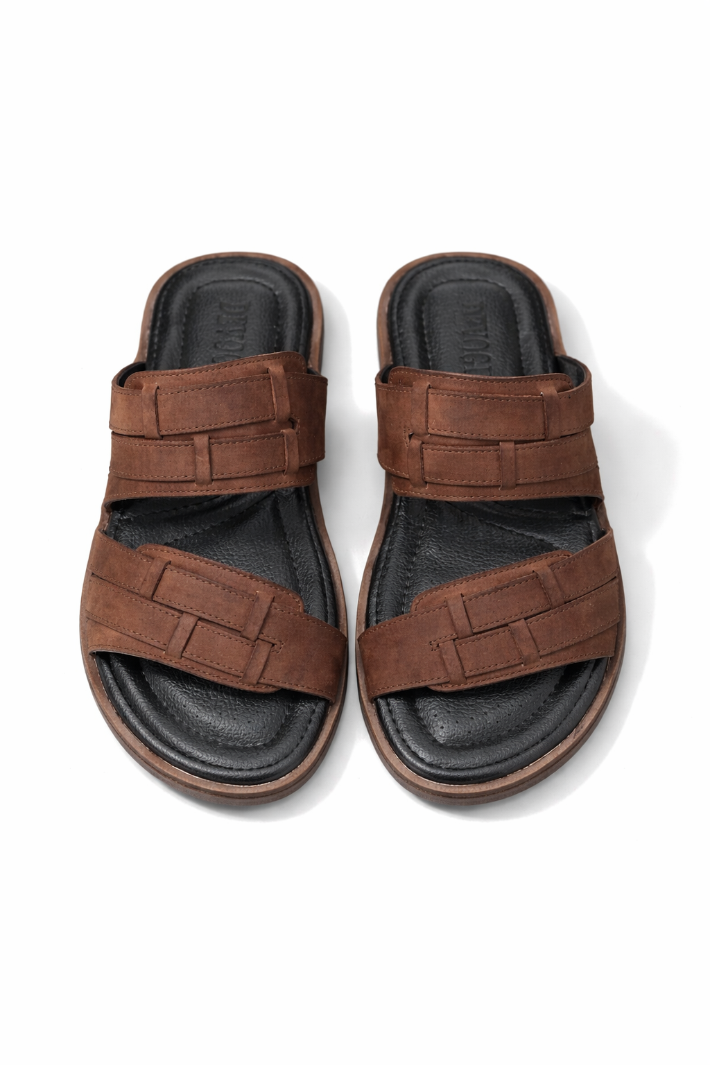 705-Brown Oily Chappal style Pure Cow Leather Shoes Trending shoes - DeVogue