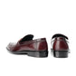 ST-05-Maroon Suede Cow Leather Horse bit Formal Loafer Style In Rubber sole