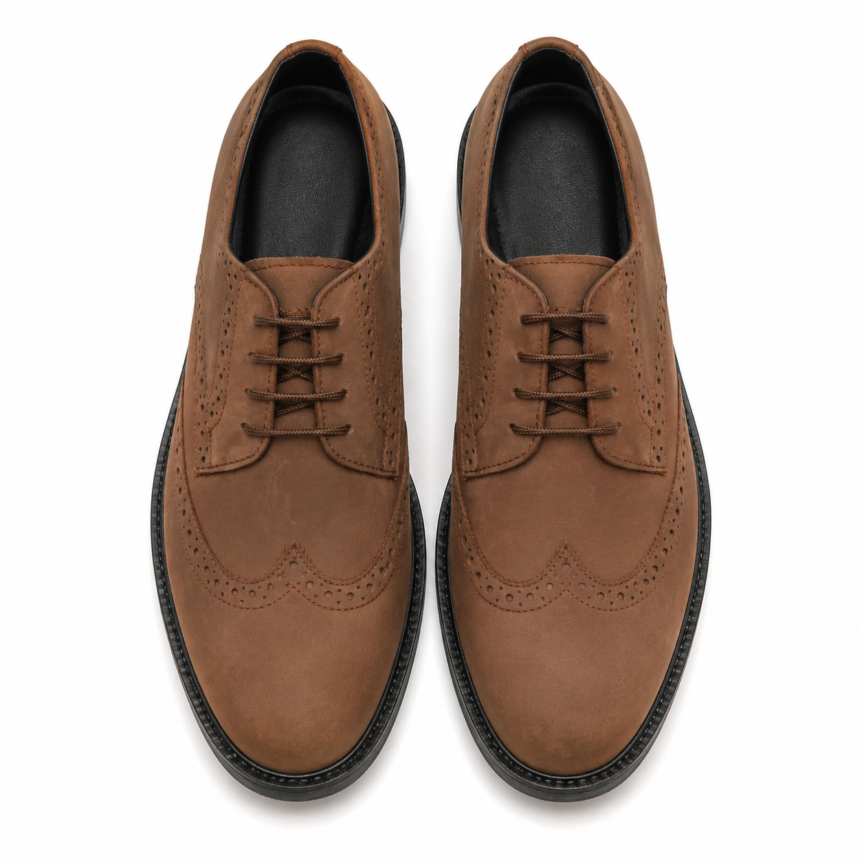 7058-Dark Oily Brown Casual Shoes
