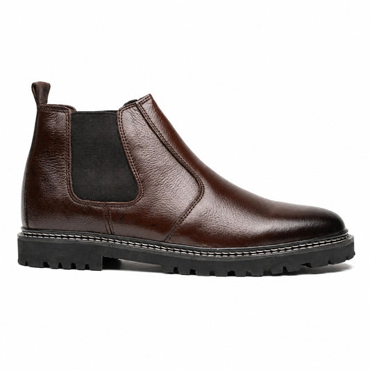 8019-Brown Mild Chelsea Boots