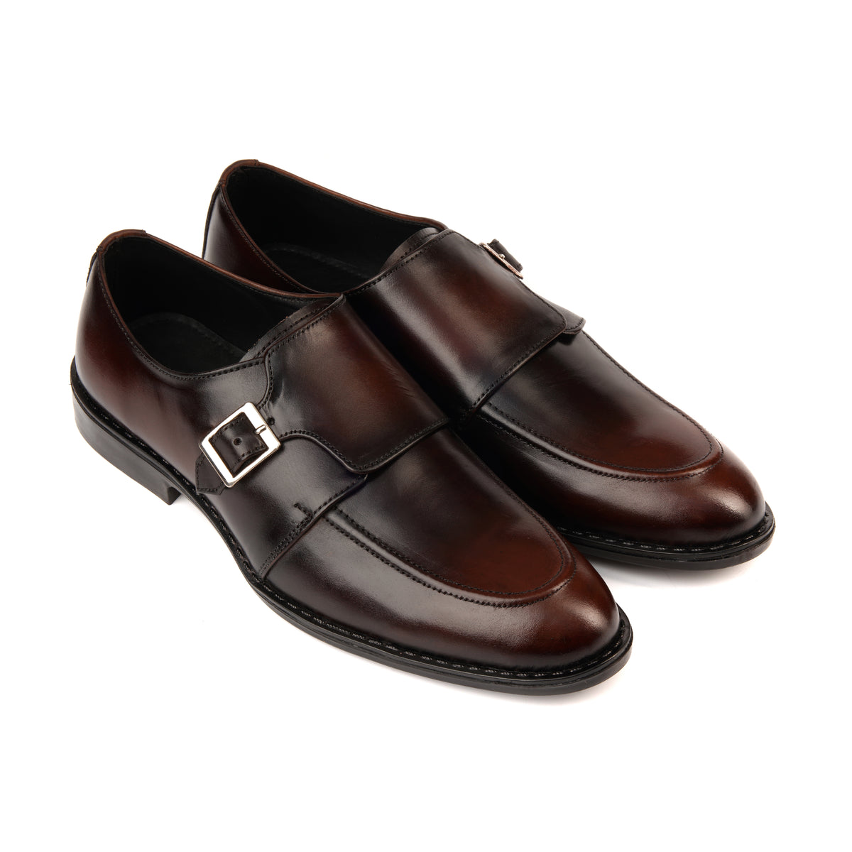 Brown Rubber Sole Cow Leather Formal for Men | DeVogue Pakistan