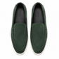 LP-01 Green loafers with white sole