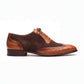 SKU:2333-Brown Croc Suede Style Leather sole