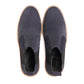 8017-Blue Suede Chelsea Boots - DeVogue