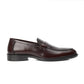 ST-06-Brown Crocodile print Leather Horse bit Formal Loafer Style In Rubber sole