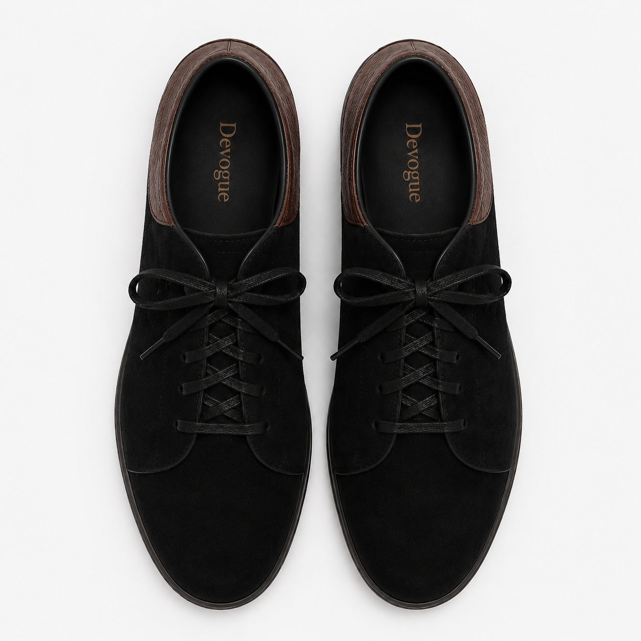 SK-01 Black Sneakers Casual with Rubber Sole
