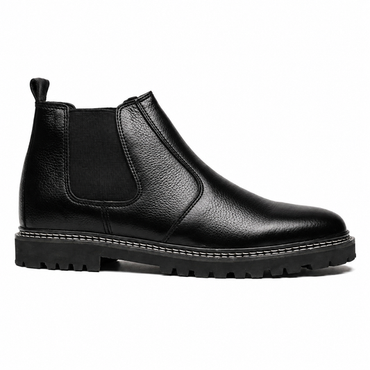 8019-Black Mild Chelsea Boots