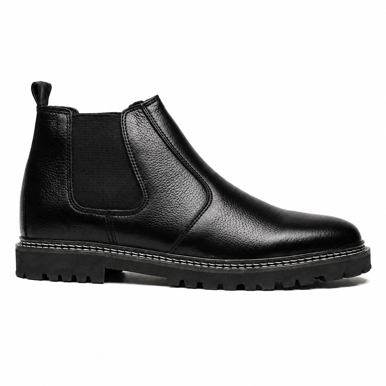 8019-Black Mild Chelsea Boots