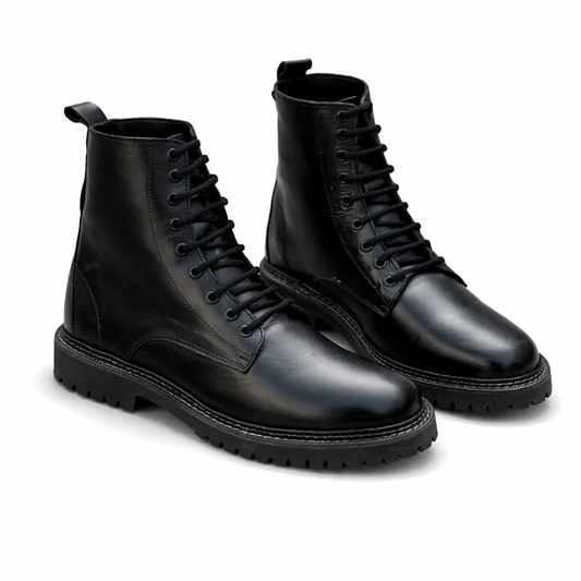 VT-01 Black Ankle Boots - DeVogue