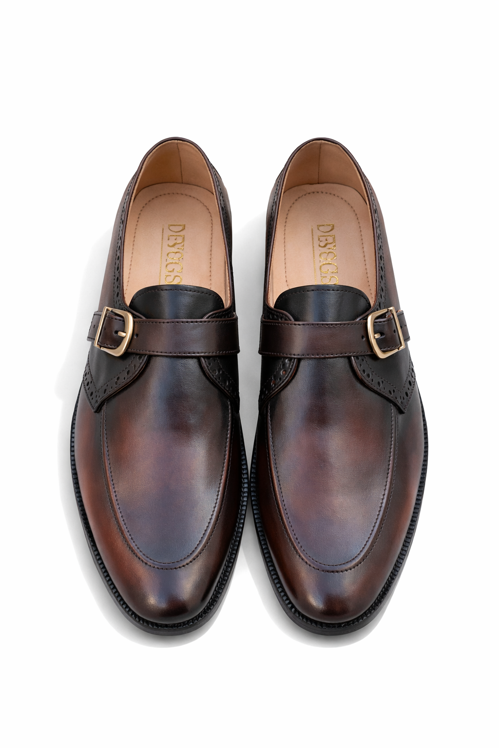 5005-Maroon Analine Premium Formal leather loafers - DeVogue