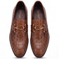 2008-Tan Croc S Buckle Loafer