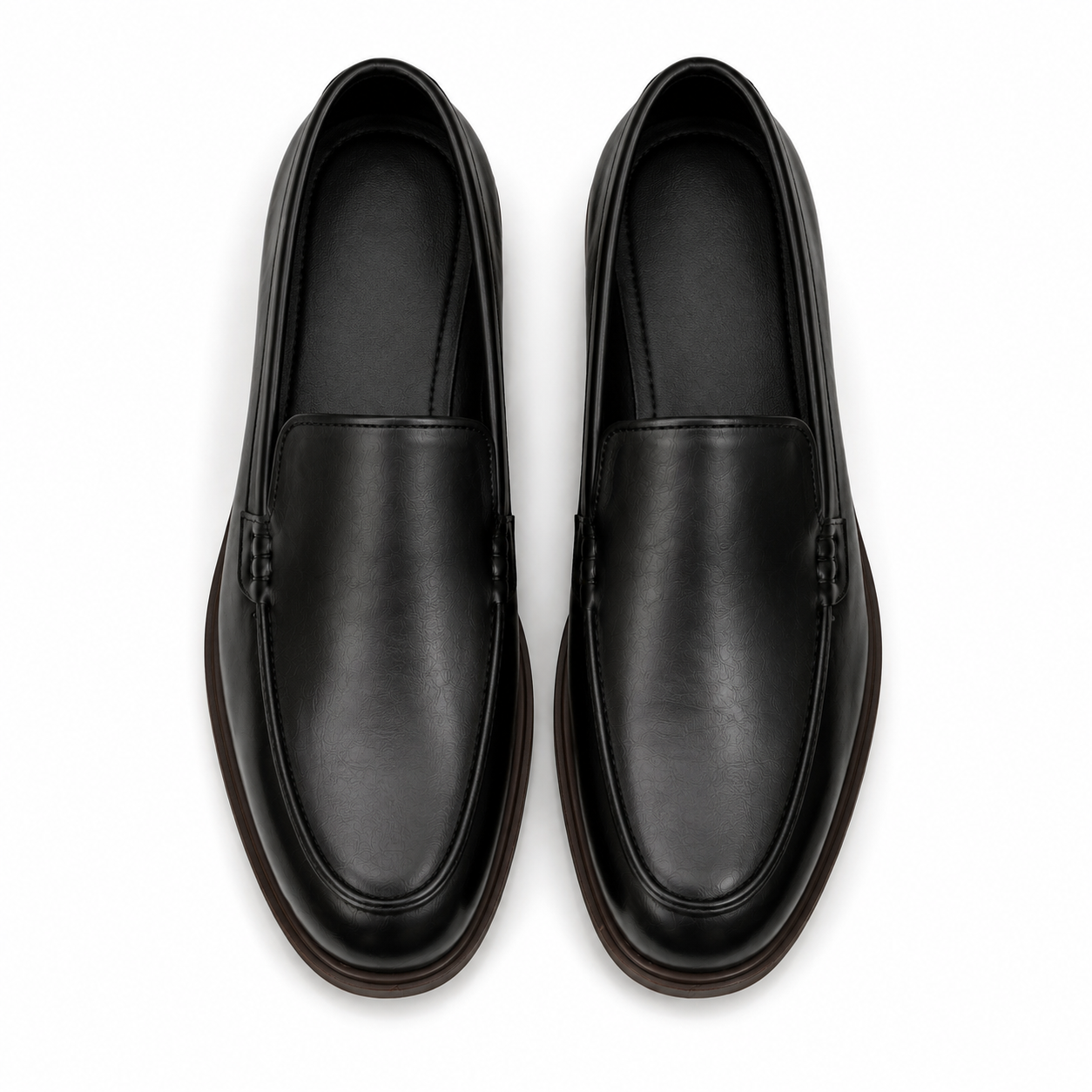 LP-03 Black leather with Chocolate Brown sole