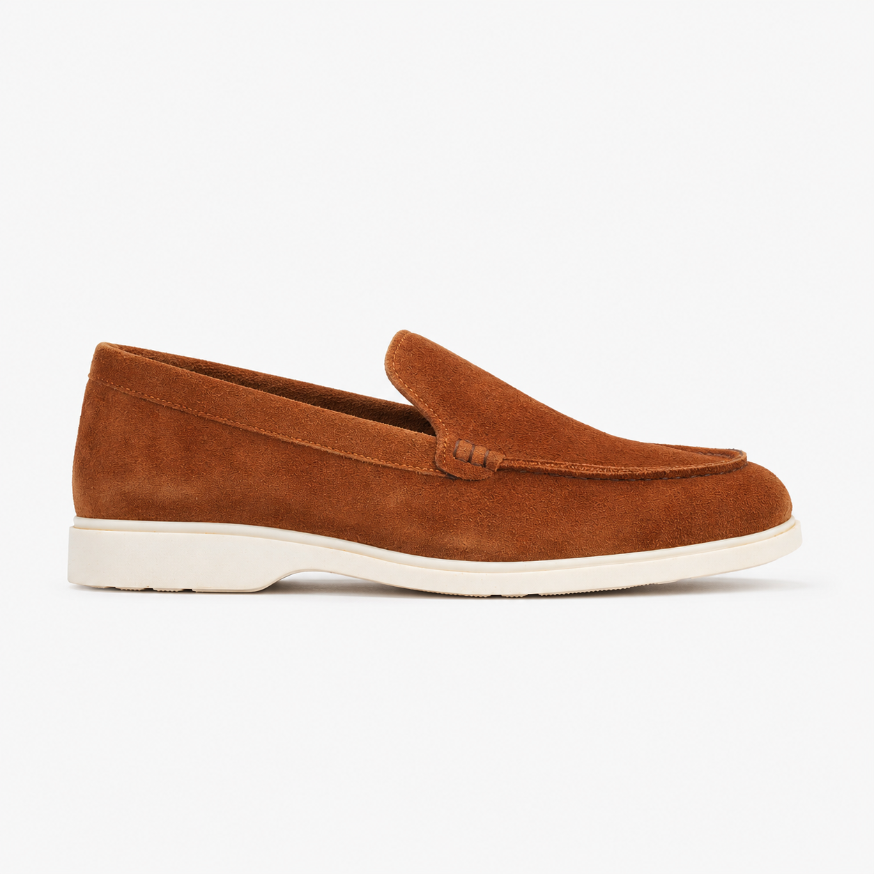 LP-01 Camel loafers with white sole