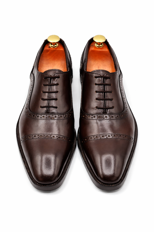 Royal Italian Brown Formal Laced Shoe - DeVogue