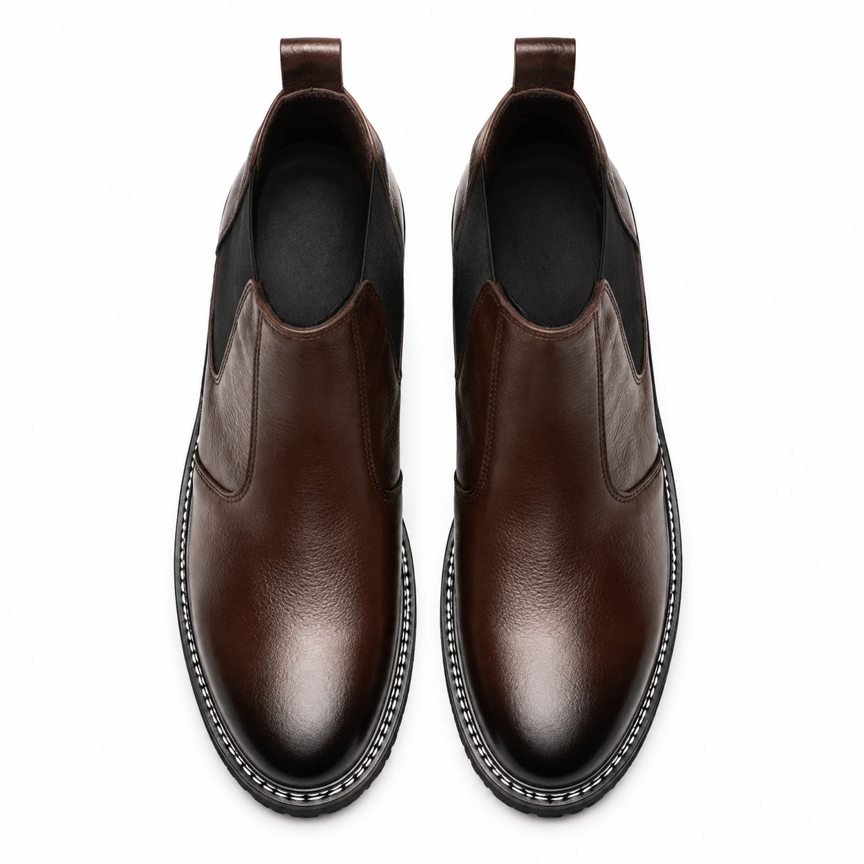 8019-Brown Mild Chelsea Boots