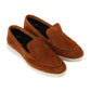 LP-01 Camel loafers with white sole - DeVogue