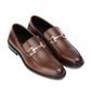 ST-05-Shaded Suede Cow Leather Horse bit Formal Loafer Style In Rubber sole