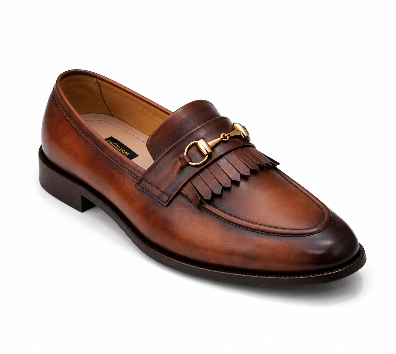 401-Shaded Cow Leather Semi Formal Horse Bit Style