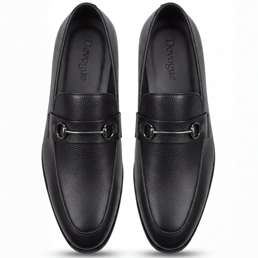 4005-Black Mild leather Rubber sole